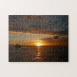 Sunset at Sea II Tropical Seascape Jigsaw Puzzle