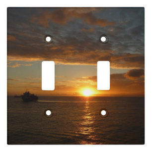 Sunset at Sea II Tropical Seascape Light Switch Cover