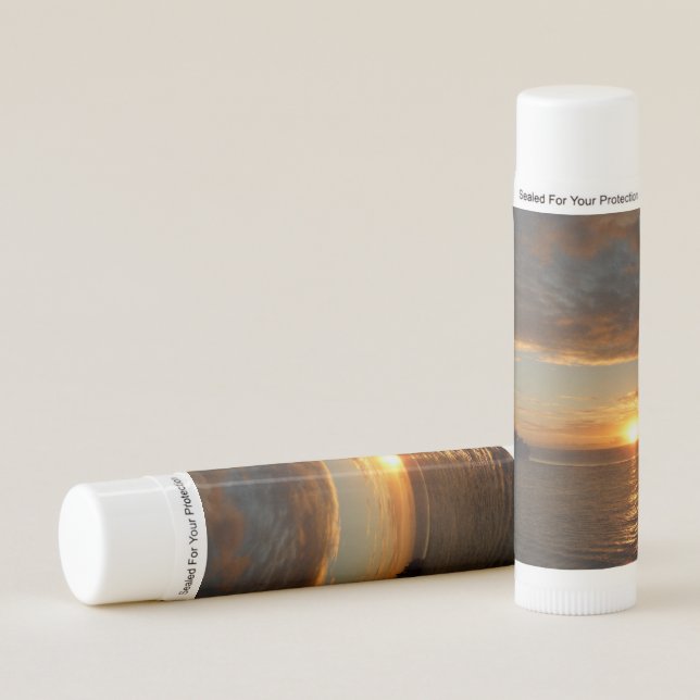 Sunset at Sea II Tropical Seascape Lip Balm (Front)