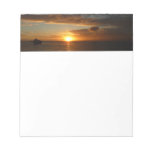 Sunset at Sea II Tropical Seascape Notepad