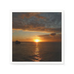 Sunset at Sea II Tropical Seascape Paper Napkins