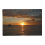 Sunset at Sea II Tropical Seascape Placemat