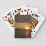 Sunset at Sea II Tropical Seascape Playing Cards