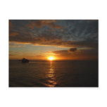 Sunset at Sea II Tropical Seascape Postcard
