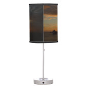 Sunset at Sea II Tropical Seascape Table Lamp (Back)