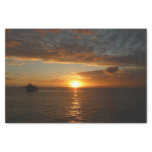Sunset at Sea II Tropical Seascape Tissue Paper