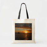 Sunset at Sea II Tropical Seascape Tote Bag