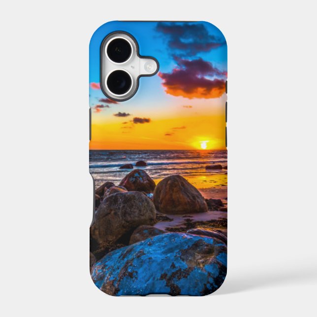 Sunset At Sea Iphone Case (Back)