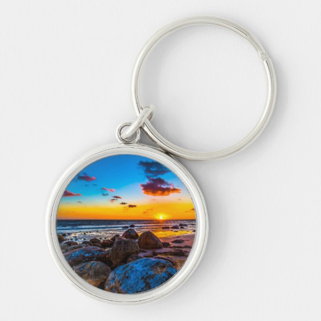 Sunset At Sea Keychain (Front)