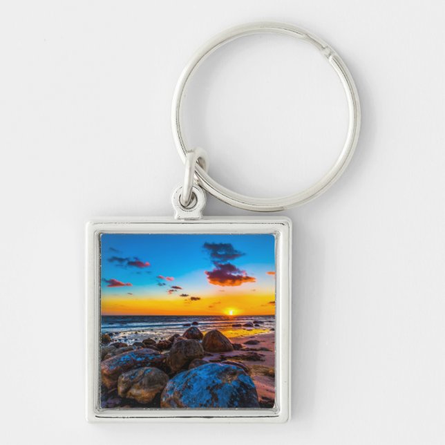 Sunset At Sea Keychain (Front)