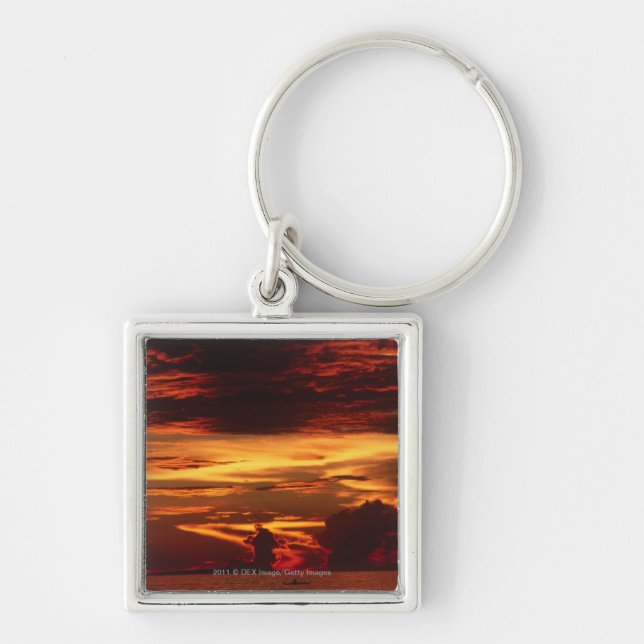 Sunset at sea keychain (Front)