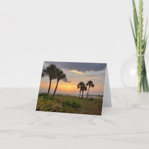 Sunset at Siesta Key blank note card
