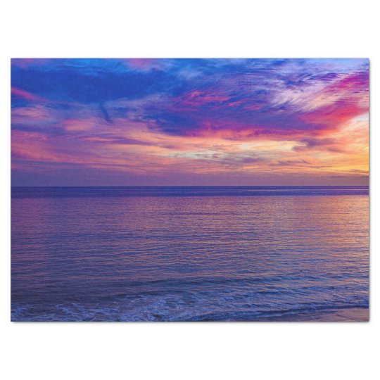 sunset at the beach 2 tissue paper | Zazzle.com