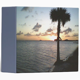 Sunset At The Beach 3 Ring Binder