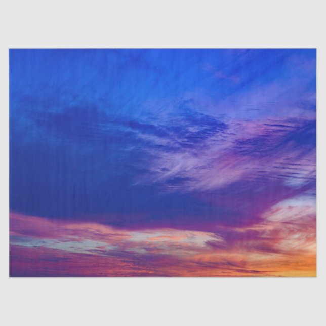 sunset at the beach 3 tissue paper (Front)