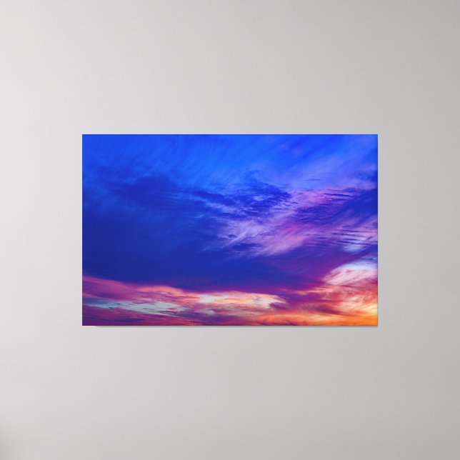 sunset at the beach 3 wrapped canvas print (Front)