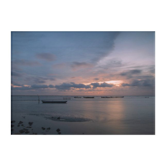 Sunset at the Beach Acrylic Print (Front)