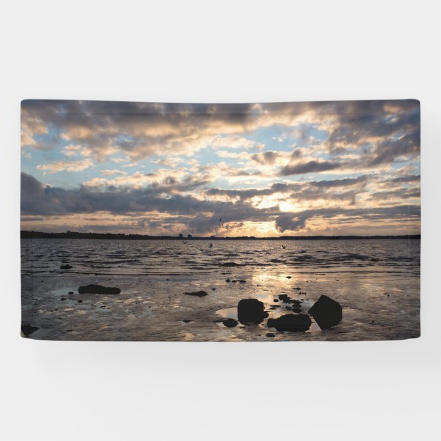 Sunset at the beach banner (Horizontal)