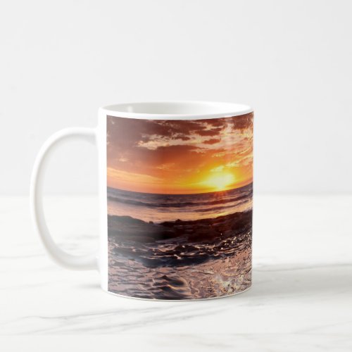 Sunset at the beach California Coffee Mug