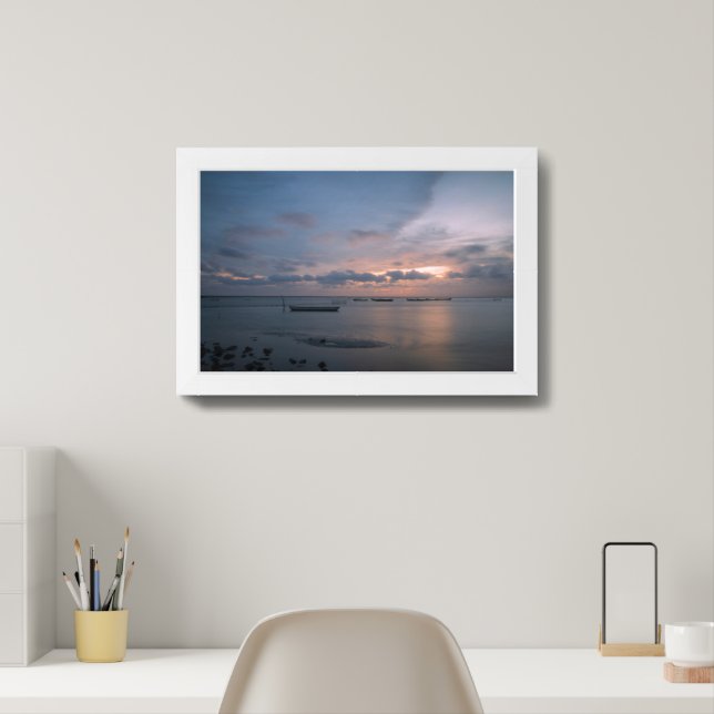 Sunset at the Beach Framed Art (Home Office)