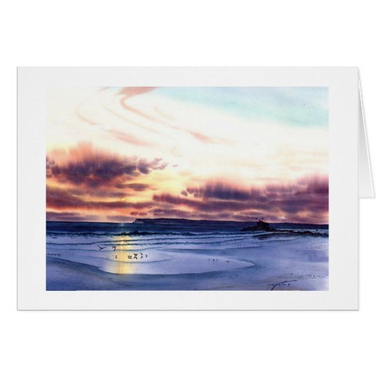 SUNSET AT THE BEACH JPEC CARDS (Front Horizontal)