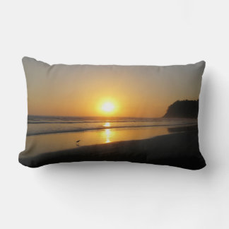 Sunset at the Beach Lumbar Pillow