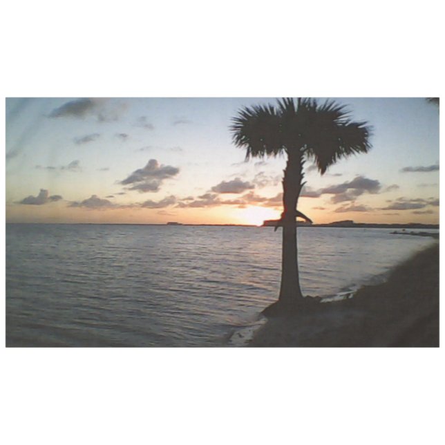 Sunset At The Beach Tablecloth (Front (Horizontal))