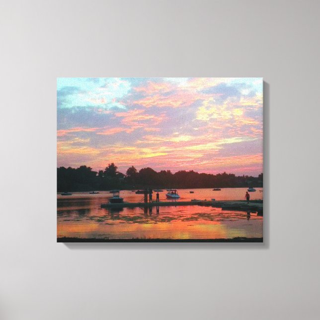 Sunset at The Cove Canvas Print (Front)