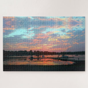 Sunset at The Cove Jigsaw Puzzle