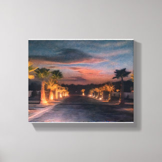 Sunset at the Desert Edge Canvas Print