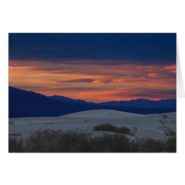 Sunset at the Dunes,  Blank Inside Cards (Front Horizontal)