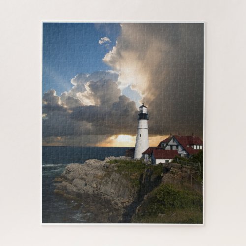 Sunset at the Lighthouse puzzle