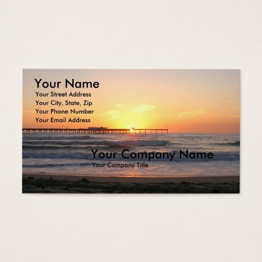 Sunset at the Pier Business Card