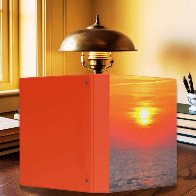  sunset at the sea -artistic 3 ring binder (Creator Uploaded)
