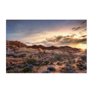 Sunset at Valley of Fire State Park Nevada, USA Acrylic Print