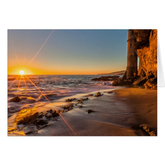 Sunset at Victoria Beach 2 Cards (Front Horizontal)
