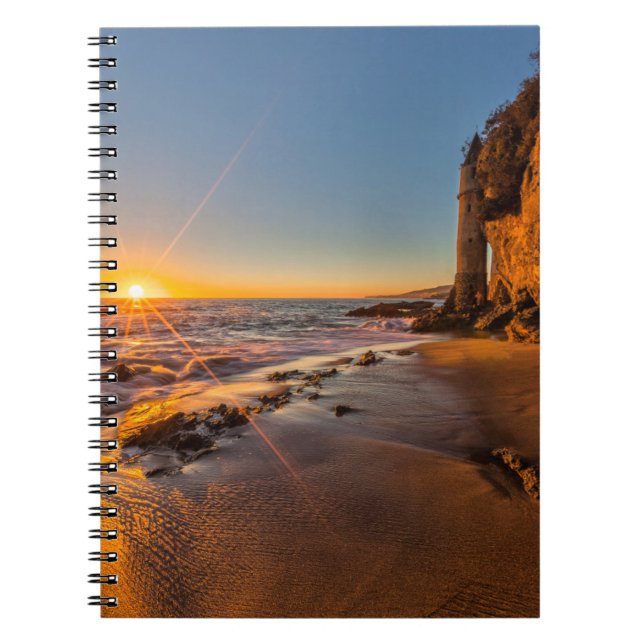 Sunset at Victoria Beach 2 Notebook (Front)