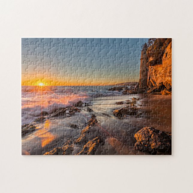 Sunset at Victoria Beach Jigsaw Puzzle (Horizontal)
