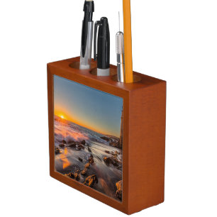 Sunset at Victoria Beach Pencil Holder
