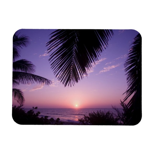 Sunset at West End, Cayman Brac, Cayman Islands, Magnet (Horizontal)