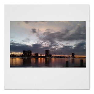 Sunset backdrop  poster Paper (Semi-Gloss)