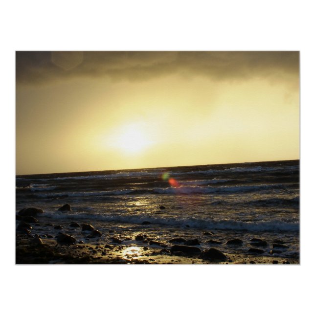 Sunset Baltic Sea Poster (Front)