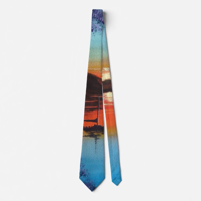 Sunset bay neck tie (Front)