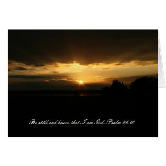 Sunset, Be still and know that I am God Cards