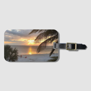 Sunset Beach Acrylic Luggage Tag
