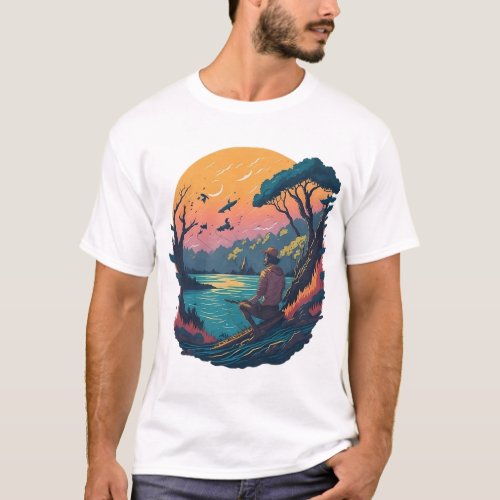 Sunset Beach Adventure T_Shirt Boy in Jungle T_Shirt