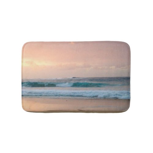 Sunset Beach and ocean  Bath Mat