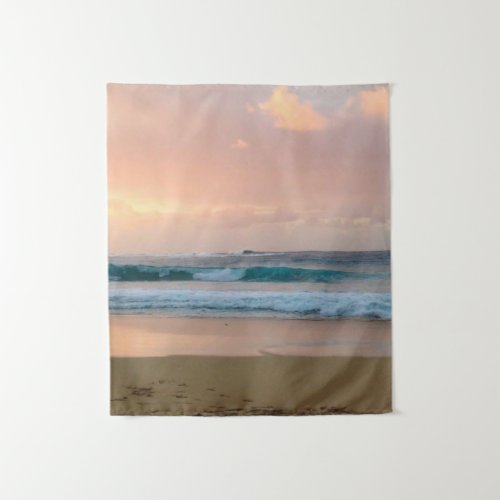 Sunset Beach and ocean  Tapestry