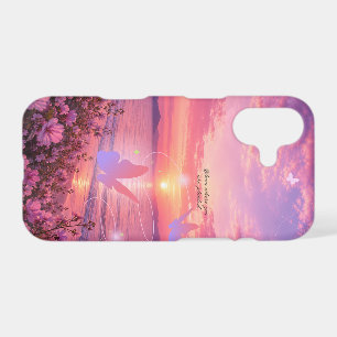 Sunset Beach Butterfly Floral iPhone Case