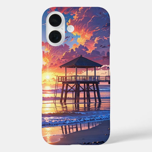 Sunset Beach Calm Case-Mate iPhone Case (Back)